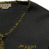 Chunky knit accent stitch cardigan