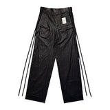 Waxed coated bonne wide leg trouser
