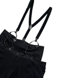 layered suspender double waist mega skirt