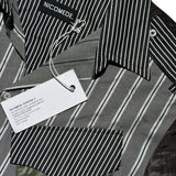 Striped colorblock “warrior” shirt