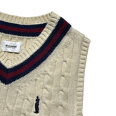 Burning embroidered cropped vest