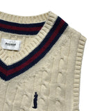 Burning embroidered cropped vest