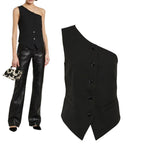 Asymmetric suit vest