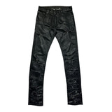 SS04 “strip” distressed denim
