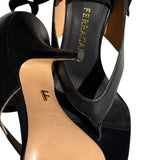 Leliu leather thong heels