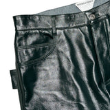 Lambskin leather classic pant