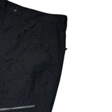Laser slashed zip cargo pant