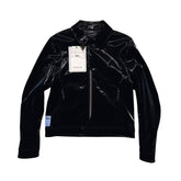 Glossy nylon zippered jacket