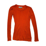 Twisted ribbed stretch long sleeve