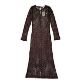 Walter baker Crochet knit sequin maxi dress