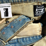 Repented flared jeans
