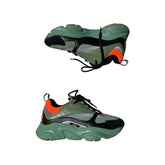 B22 runner sneaker green orange