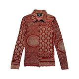 Tribal button down top