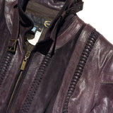 FW2008 leather sueded soldier jacket