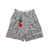 Tweed flower shorts