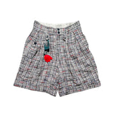 Tweed flower shorts
