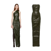 Luxor FW23 waxed athena dress