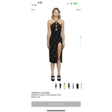 Crepe hand beaded dress