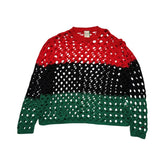 Mohair crochet sweater