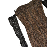 Layered lace bodysuit