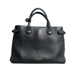 Banner collapsible leather nova check bag