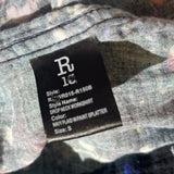 Paint splattered plaid flannel