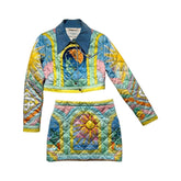 Art deco quilted set