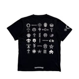 Multi logo graphic pocket tee