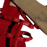 Rockstud caged leather sandal