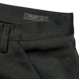 Raw hem trouser
