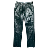 Lambskin leather classic pant