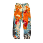 Tie-dye distressed sweat pant