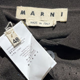 Fine wool big stitch polo