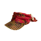 Silk scarf veiled cap
