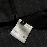 Pinstripe paneled boxy tassel jacket