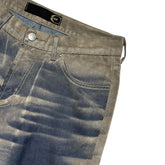 Archive gradient velvet sueded denim