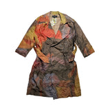 SS24 Graphic painted sheer layered trench coat