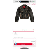 L-edmea cropped leather jacket