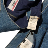 Chan link denim bodysuit two piece