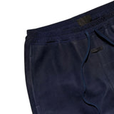 Full leather nubuck suede drawstring pant