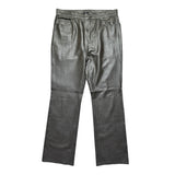 Vegan leather flare pant