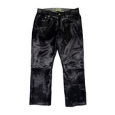 Ponyhair calf leather pants