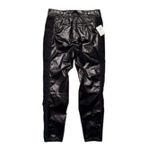 Waxed moto trouser