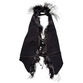 Ostrich feather vest
