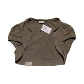 Leather cropped shrug/bolero