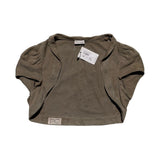 Leather cropped shrug/bolero