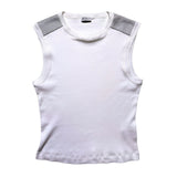 Monili studded ribbed tank