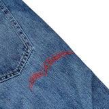 SS23 painted double layer denim