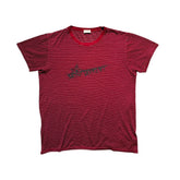 Striped logo tee