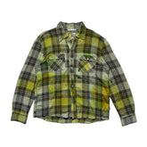 Crystal infused Dyed plaid flannel